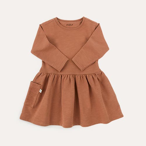 Copper KIDLY Label Organic Sweatshirt Dress