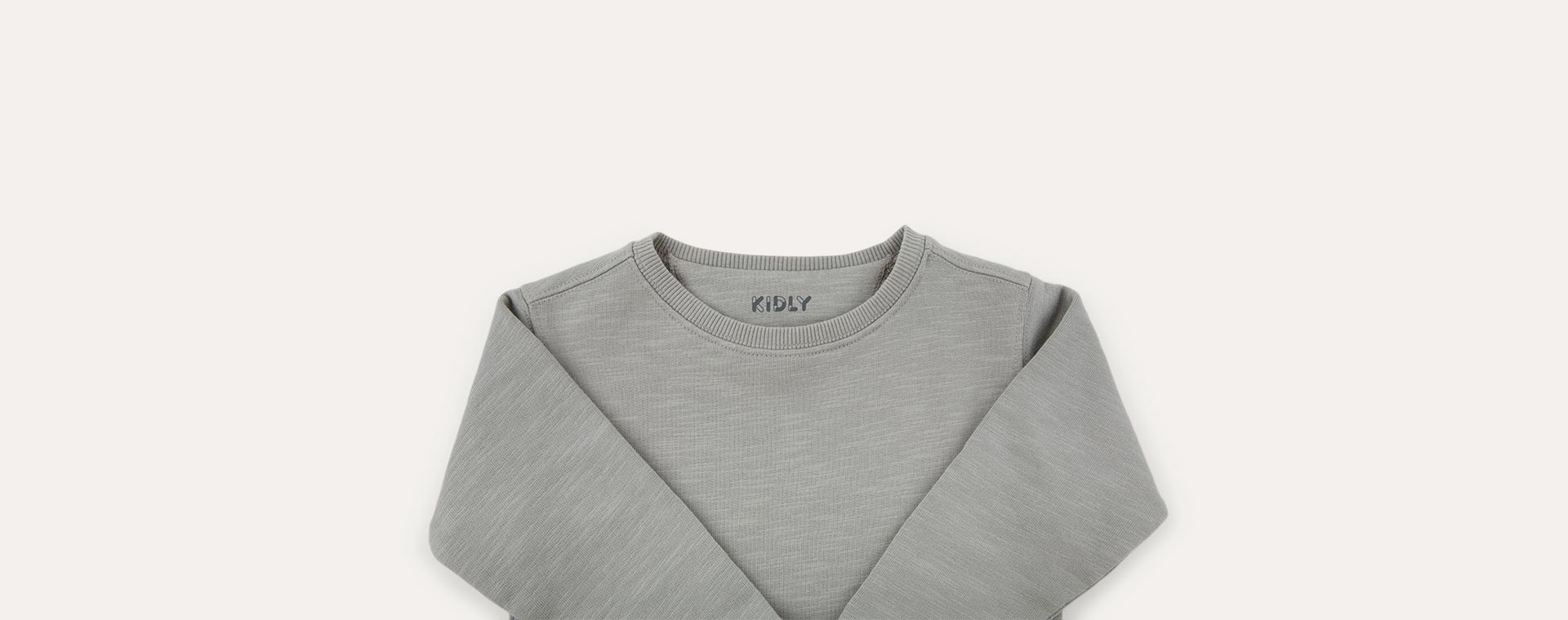 Dusty Grey KIDLY Label Organic Sweatshirt Dress