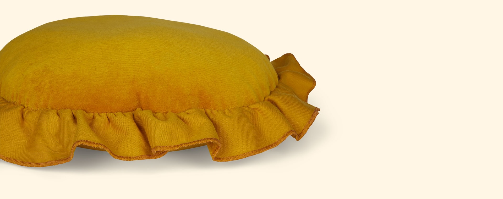Mustard wigiwama Lion Cushion