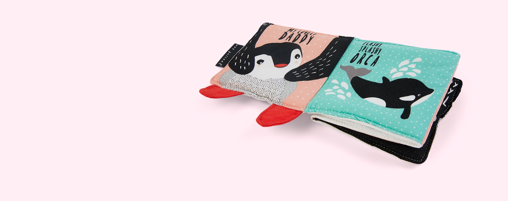 Pitter Patter Penguin Wee Gallery Soft Cloth Book