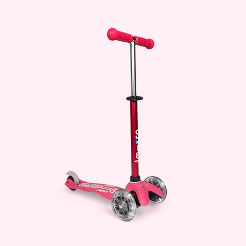 Pink Micro Scooters Mini Micro Deluxe Scooter LED
