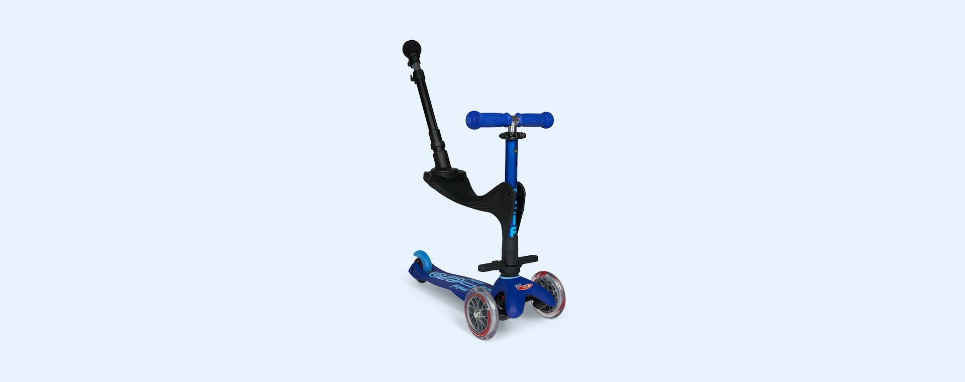 Blue Micro Scooters 3 in 1 Deluxe Push Along Scooter