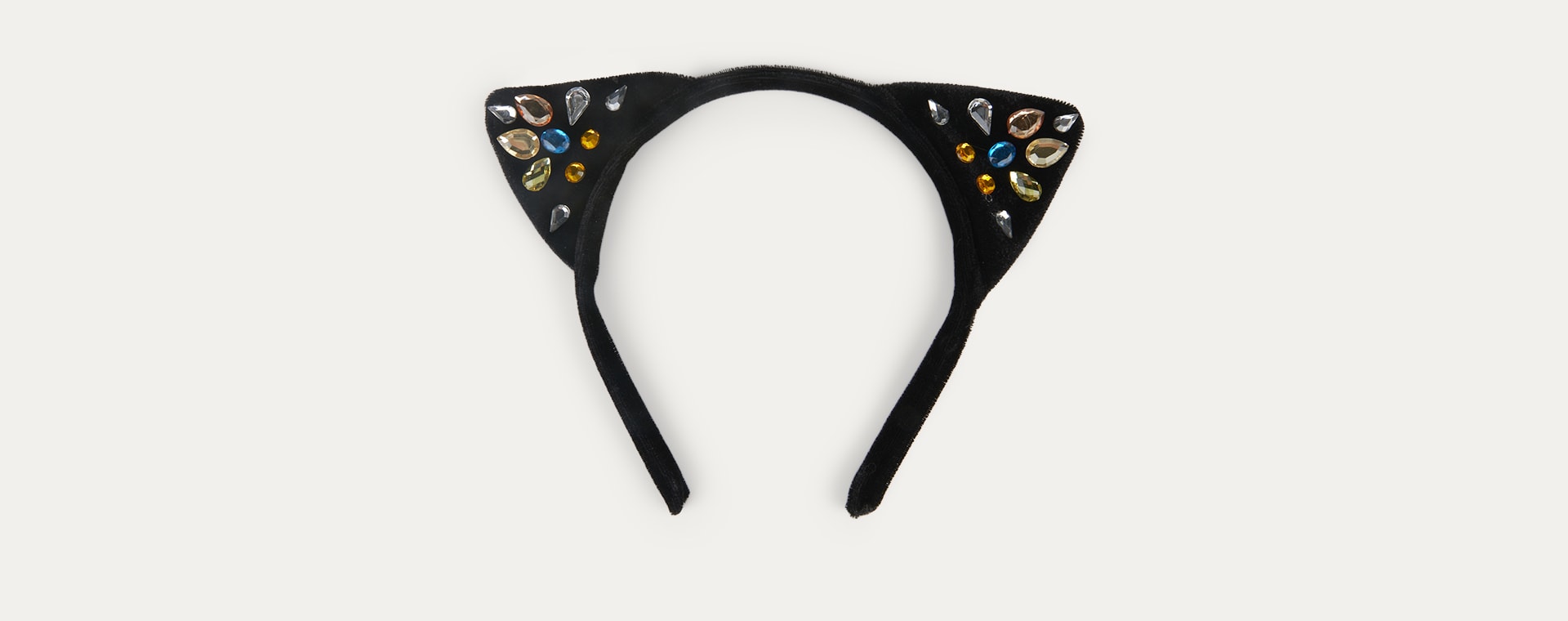Black Meri Meri Sparkle Cat Ear Headband