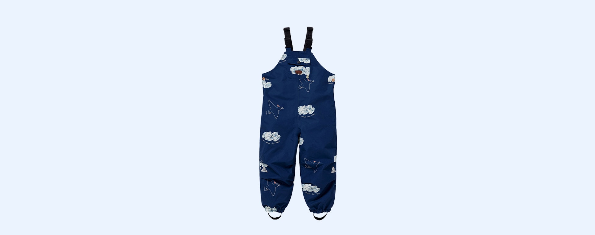 HERE COMES THE RAIN Töastie Kids Recycled Waterproof Dungarees
