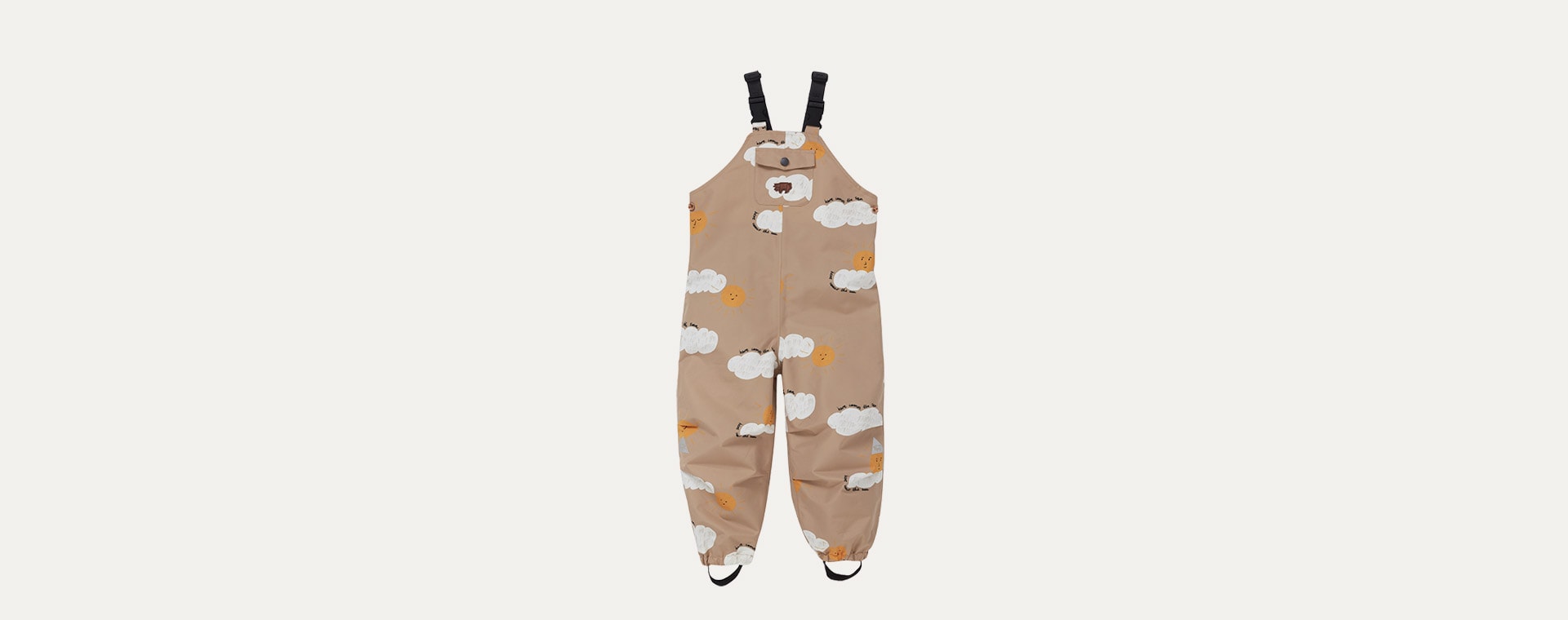 HERE COMES THE SUN Töastie Kids Recycled Waterproof Dungarees