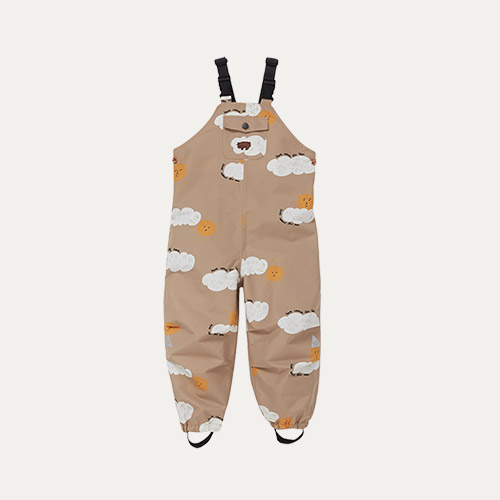 HERE COMES THE SUN Töastie Kids Recycled Waterproof Dungarees