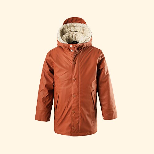 Rust GOSOAKY 3-in-1 Snake Pit Waterproof Coat & Hooded Jacket