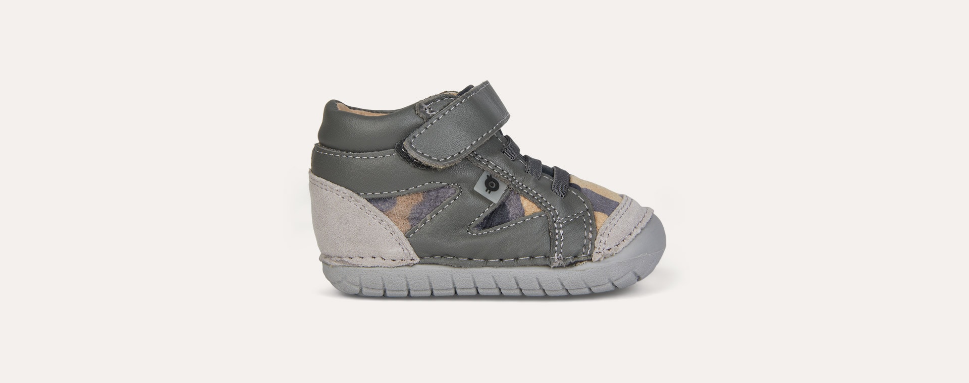 Grey/Grey Camo/ Navy old soles Pave Squad First Trainer