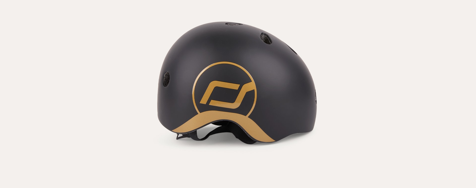 Black and Gold Scoot & Ride Highway Kick 1 Helmet