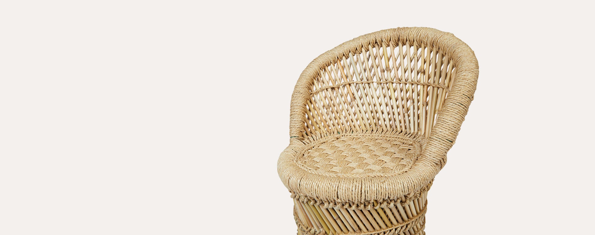 Neutral Bloomingville Mini Bamboo Chair