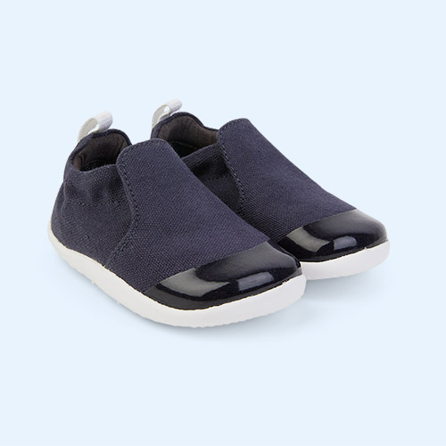 Navy Bobux Step Up Scamp Soft Sole