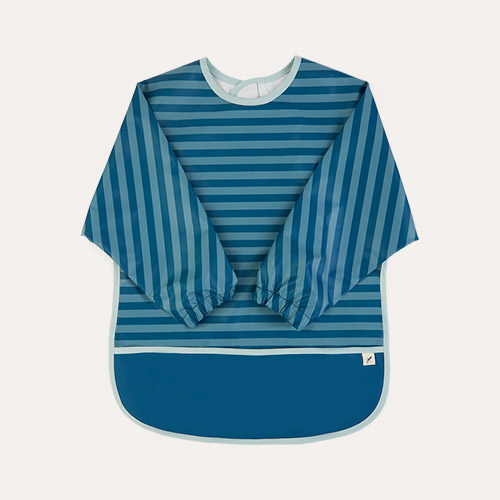 Blue Stripe KIDLY Label Recycled Coverall Bib