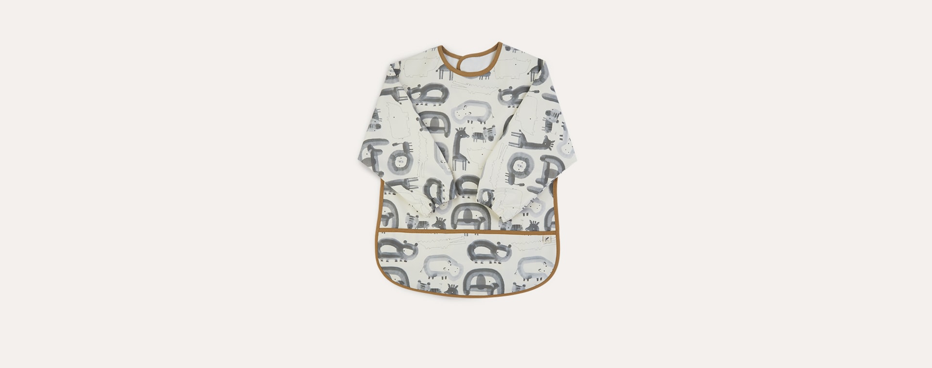 Grey Print KIDLY Label Recycled Coverall Bib
