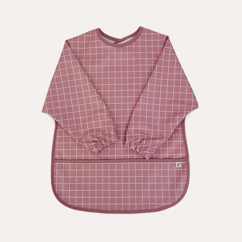 Rose Grid KIDLY Label Recycled Coverall Bib