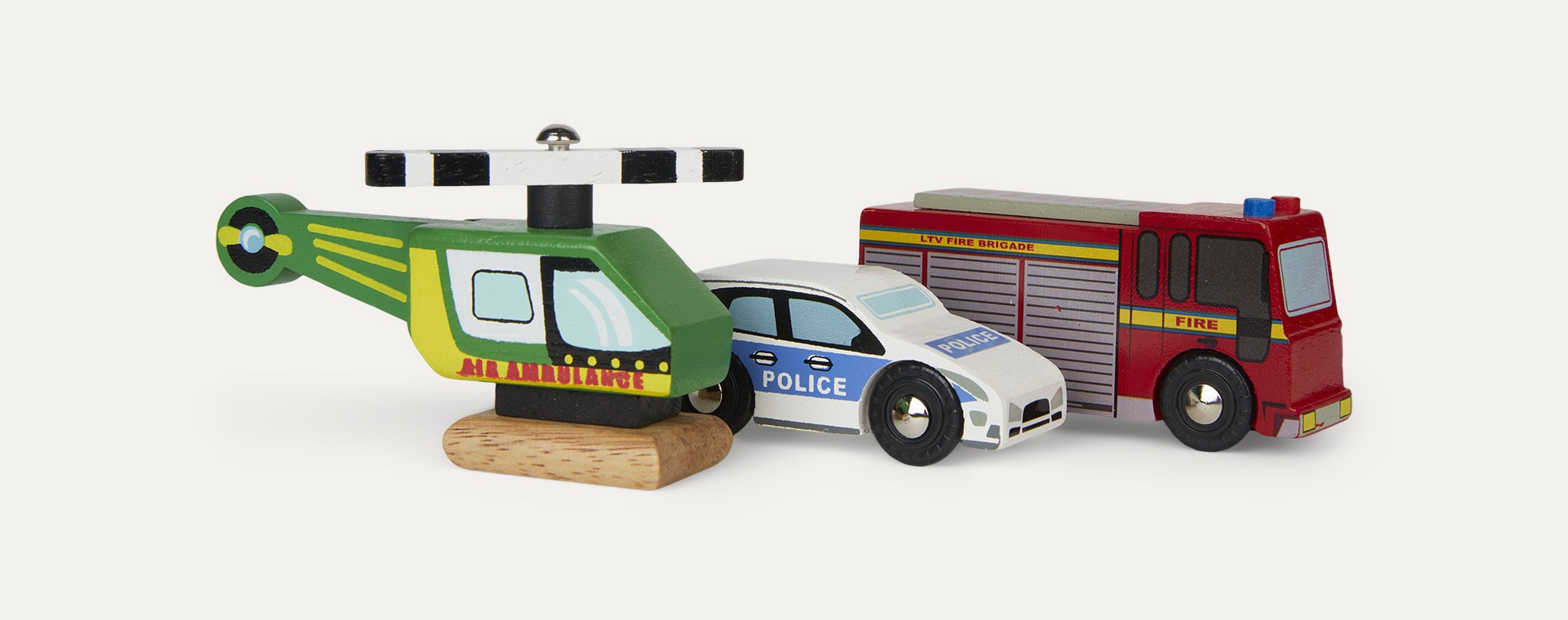 Multi Le Toy Van Emergency Vehicle Set