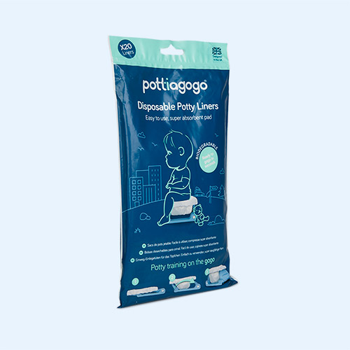 White Pottiagogo Biodegradable Potty Liners
