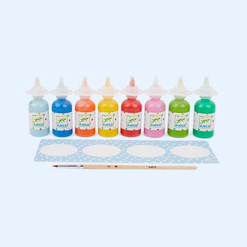 Multi Djeco 8 Bottles Of Poster Paint