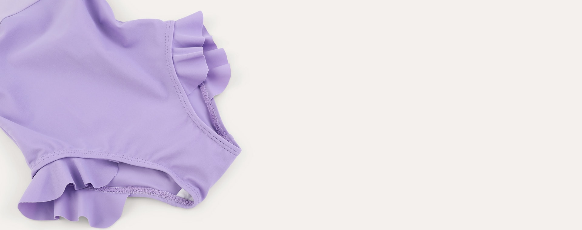 Lilac KIDLY Label Recycled Frill Swimsuit