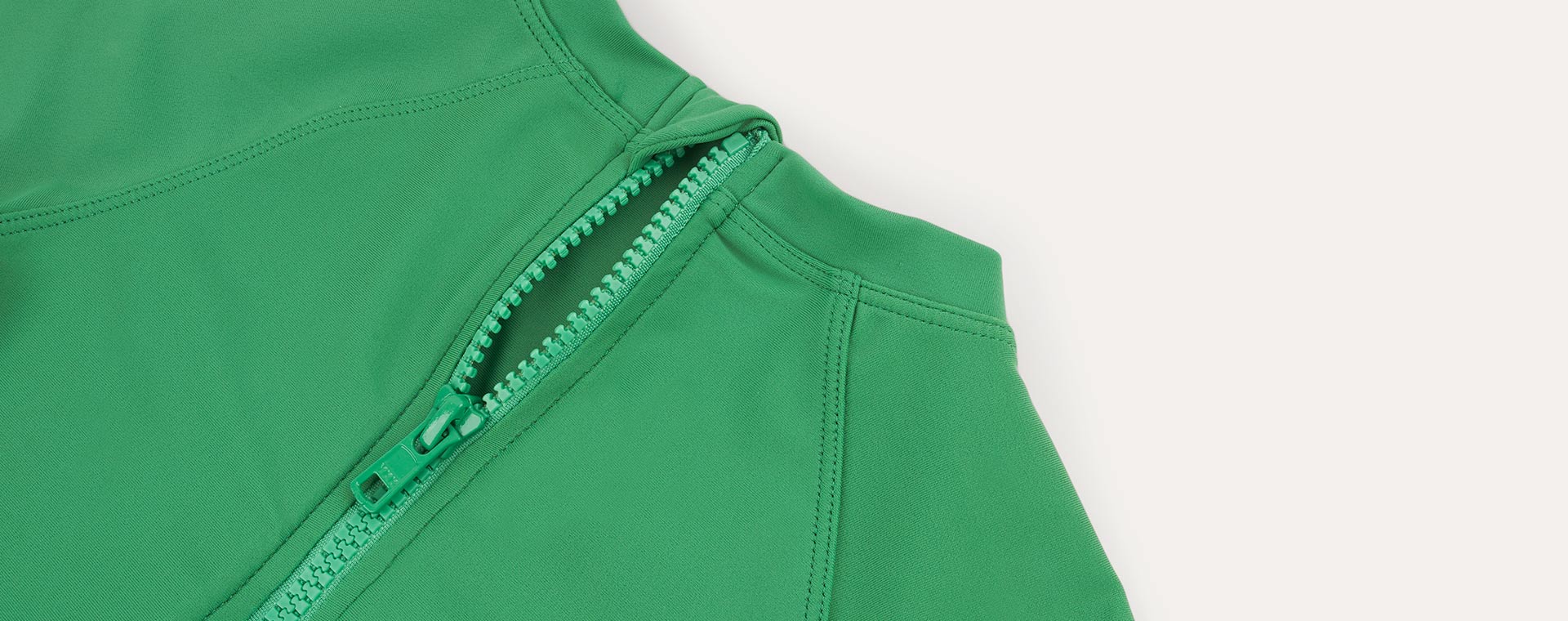 Grass Green KIDLY Label Recycled Long Sleeve Swimsuit