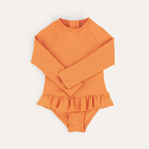 Apricot KIDLY Label Recycled Long Sleeve Swimsuit