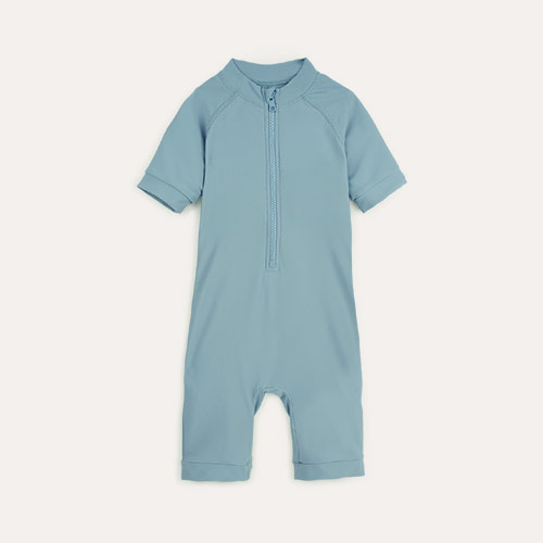 Ocean Blue KIDLY Label Recycled Sun Suit