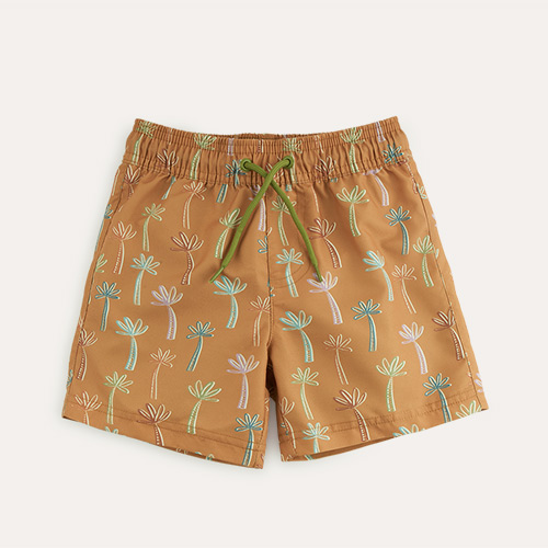 Palm Tree KIDLY Label Recycled Swim Shorts