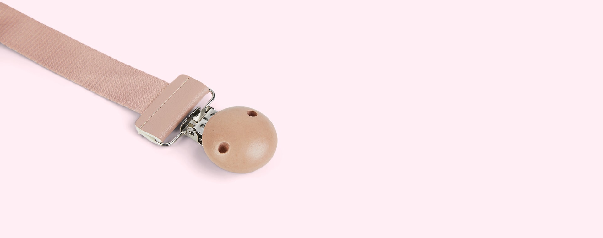 Faded Rose Elodie Wood Soother Clip