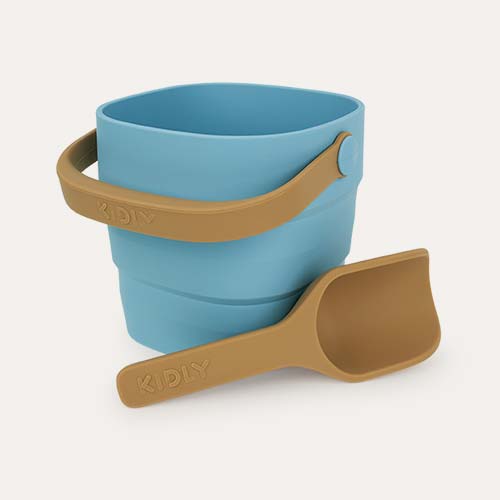 Sea Blue KIDLY Label Foldaway Bucket & Spade Set