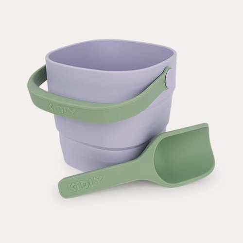 Lilac KIDLY Label Foldaway Bucket & Spade Set