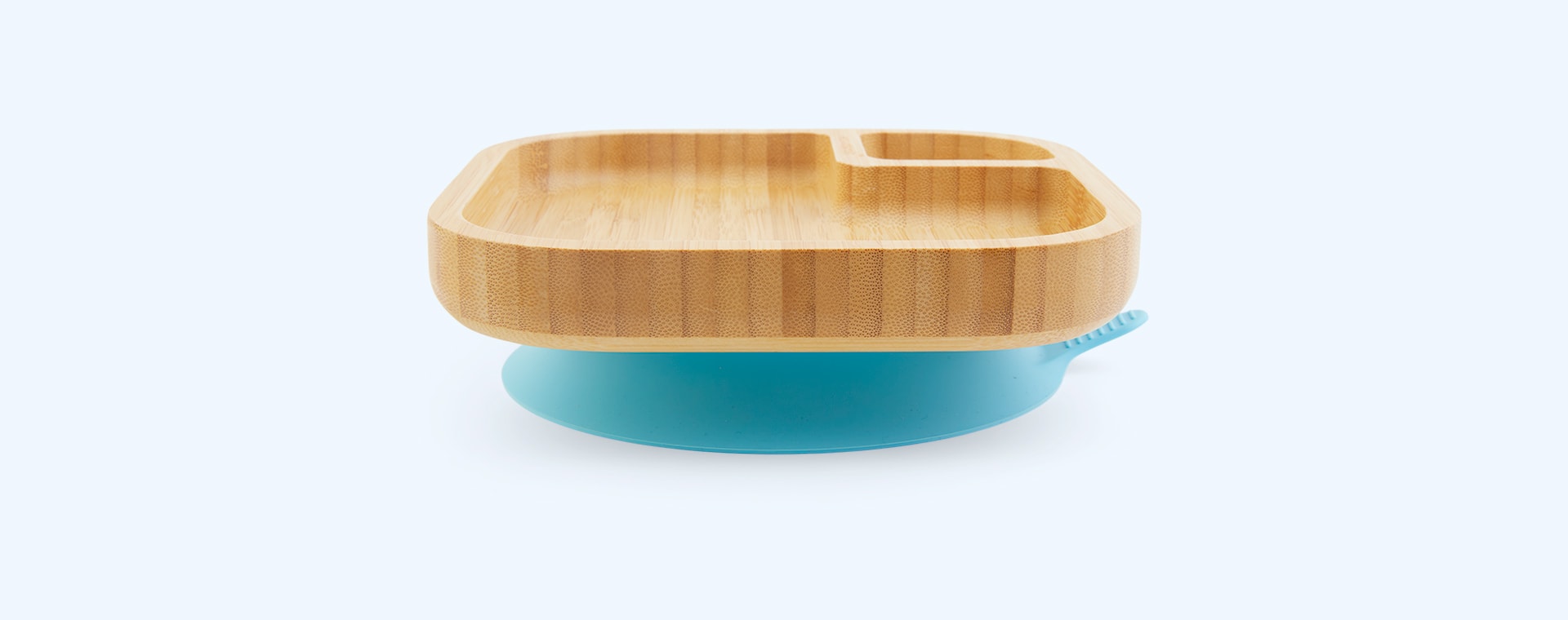 Blue eco rascals Bamboo Suction Baby Plate
