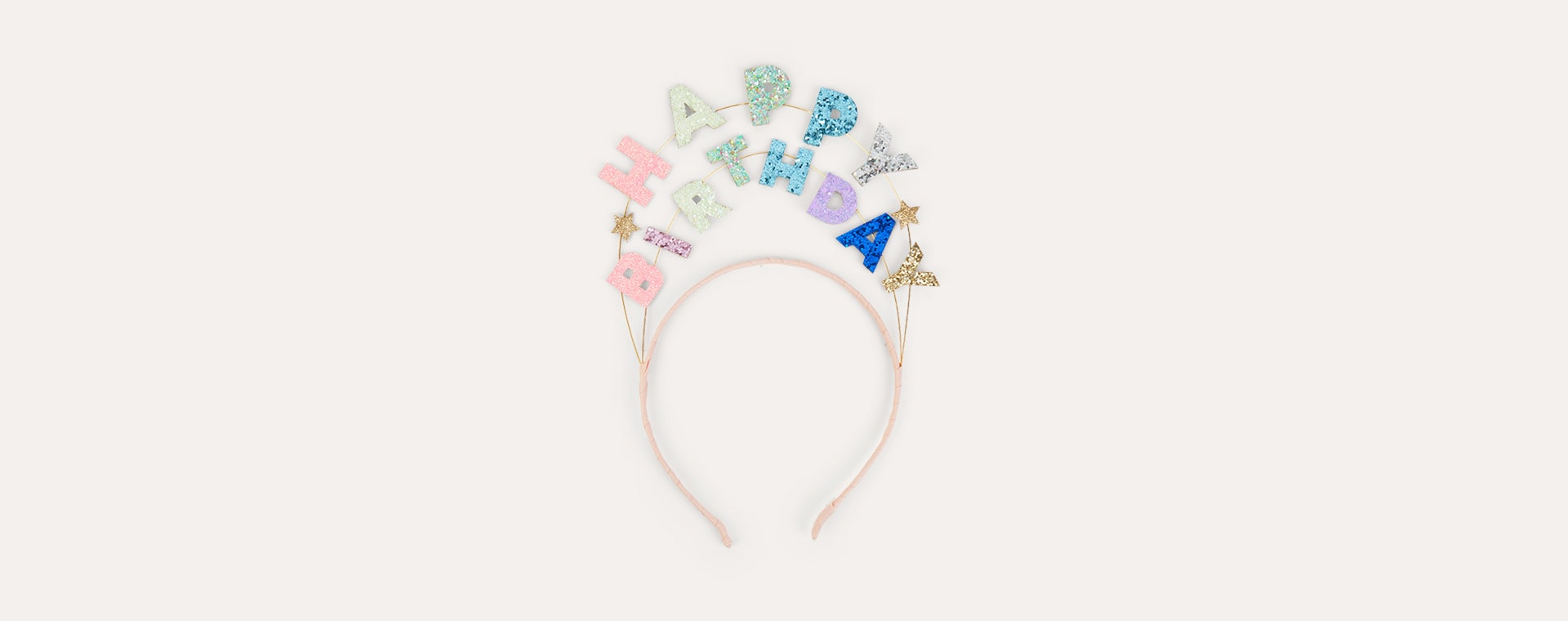 Multi Meri Meri Happy Birthday Glitter Headband