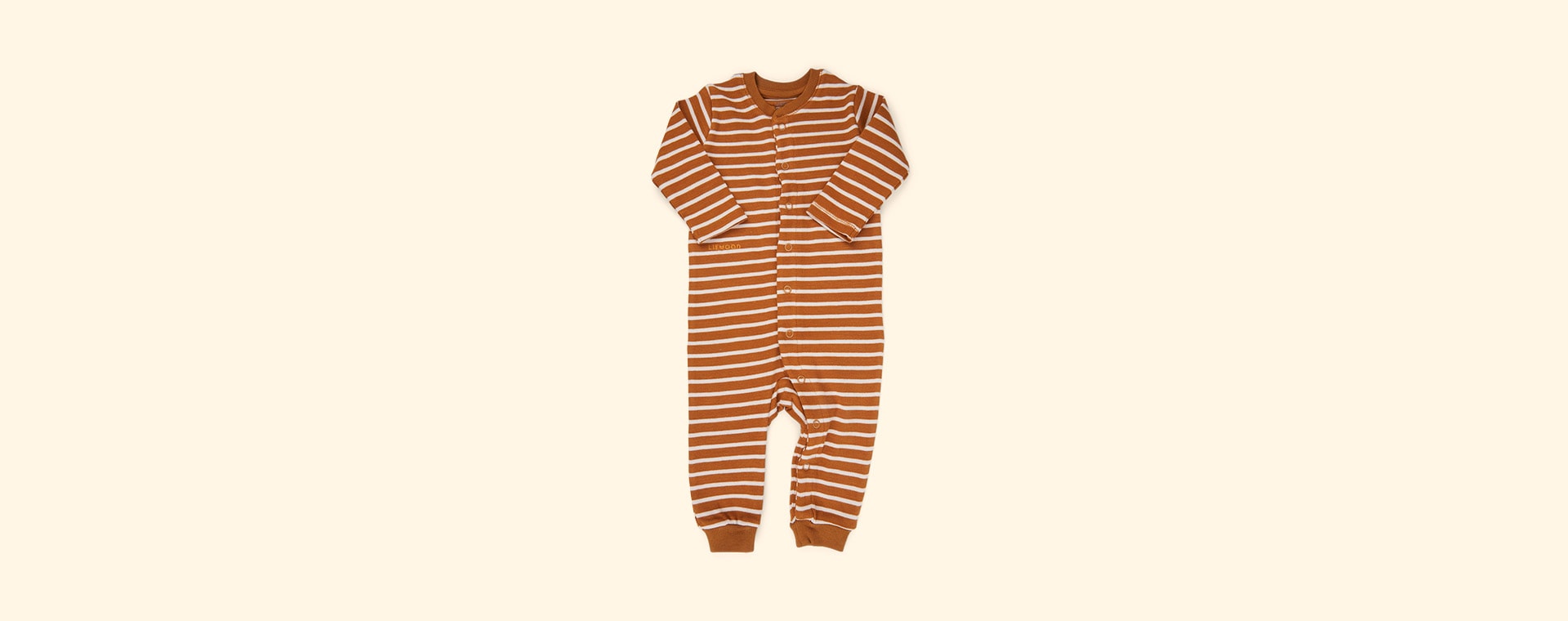 Stripe: Golden Caramel/Sandy Liewood Birk Pyjamas Jumpsuit