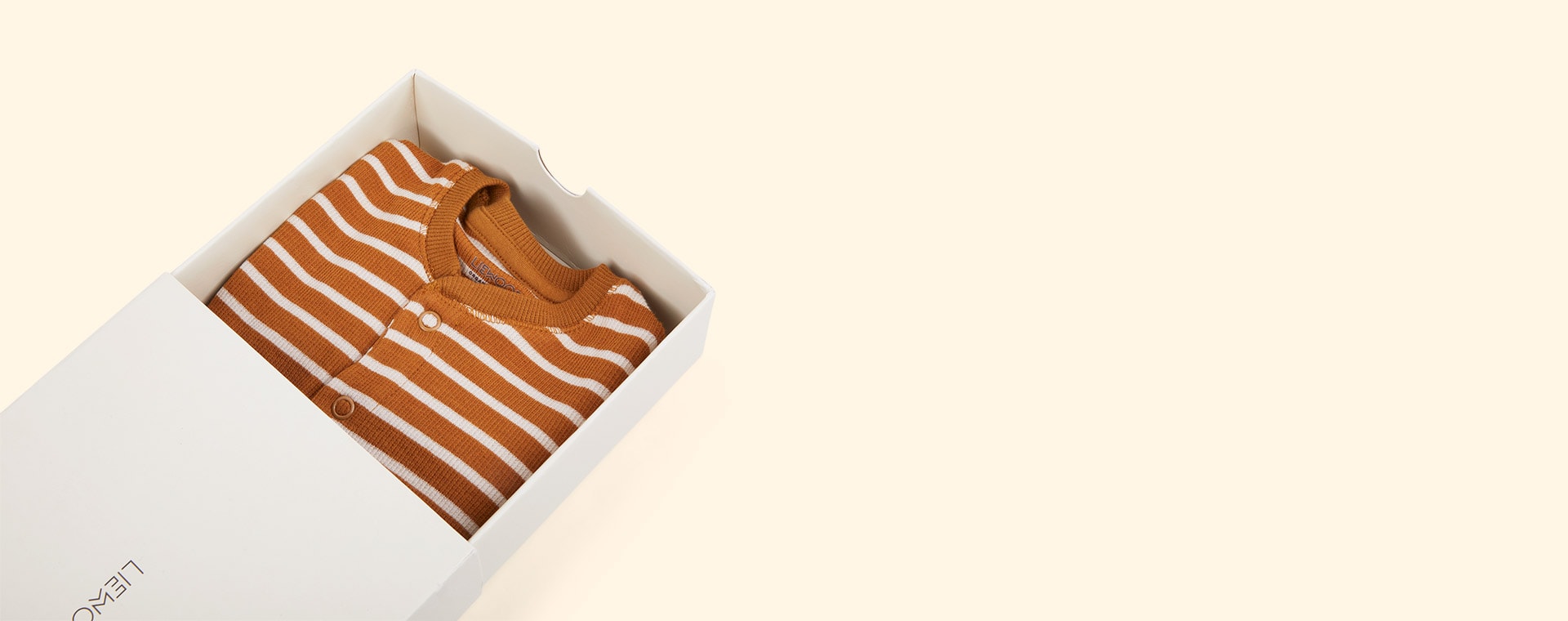 Stripe: Golden Caramel/Sandy Liewood Birk Pyjamas Jumpsuit
