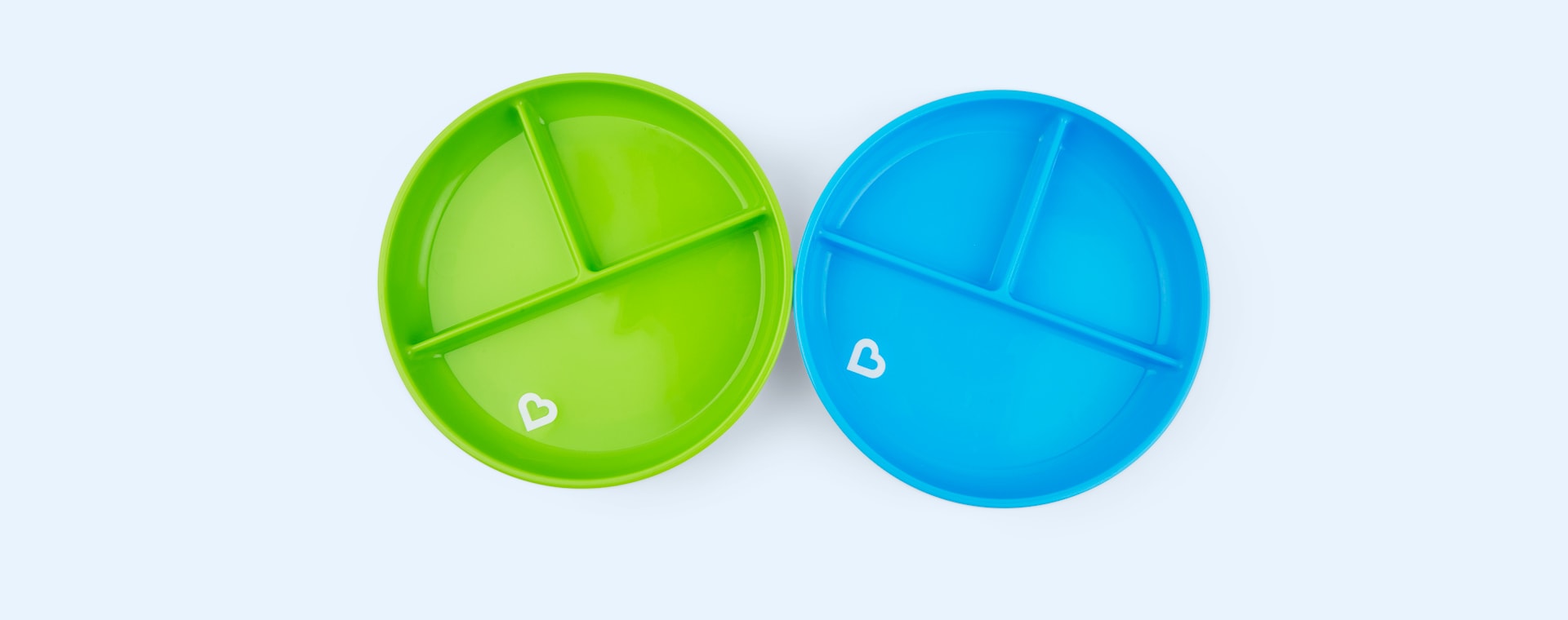 Blue/Green Munchkin 2-Pack Suction Plates