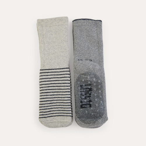 Grey Lassig 2-Pack Anti-Slip Socks