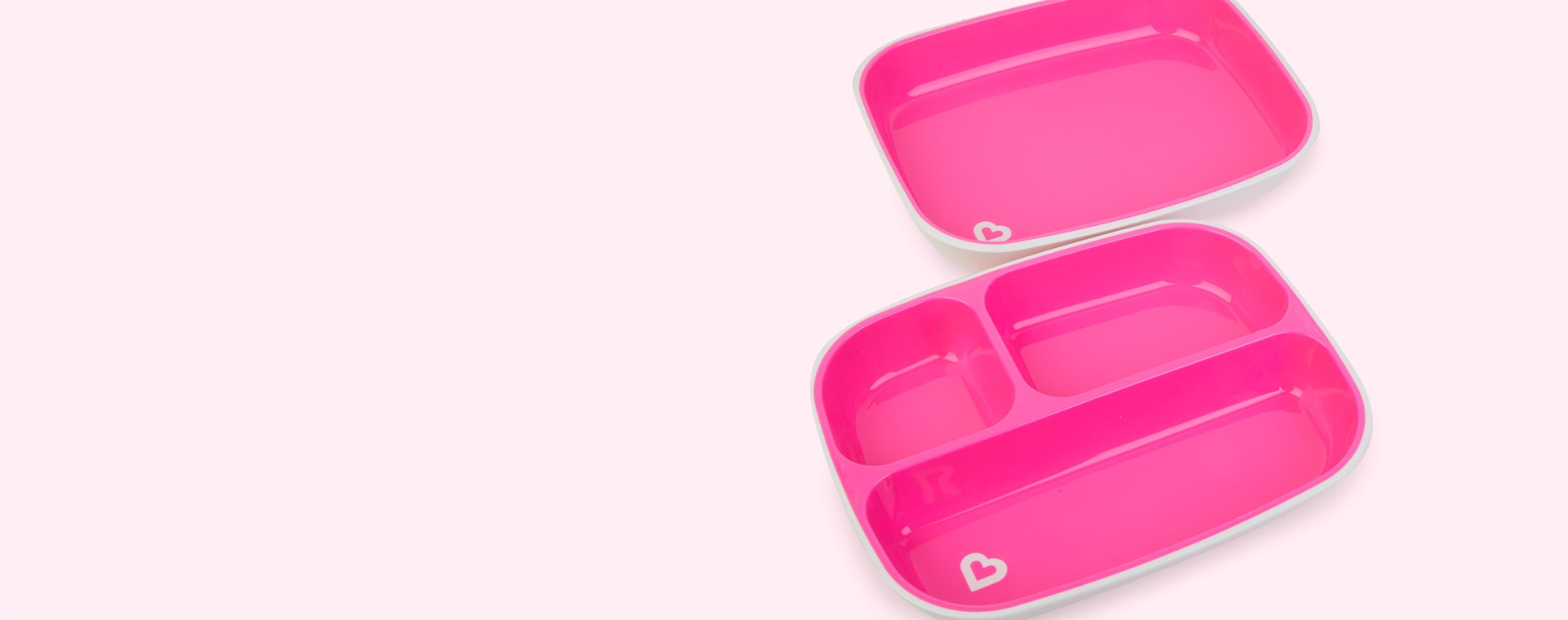 Pink Munchkin Colour Me Hungry Dining Set