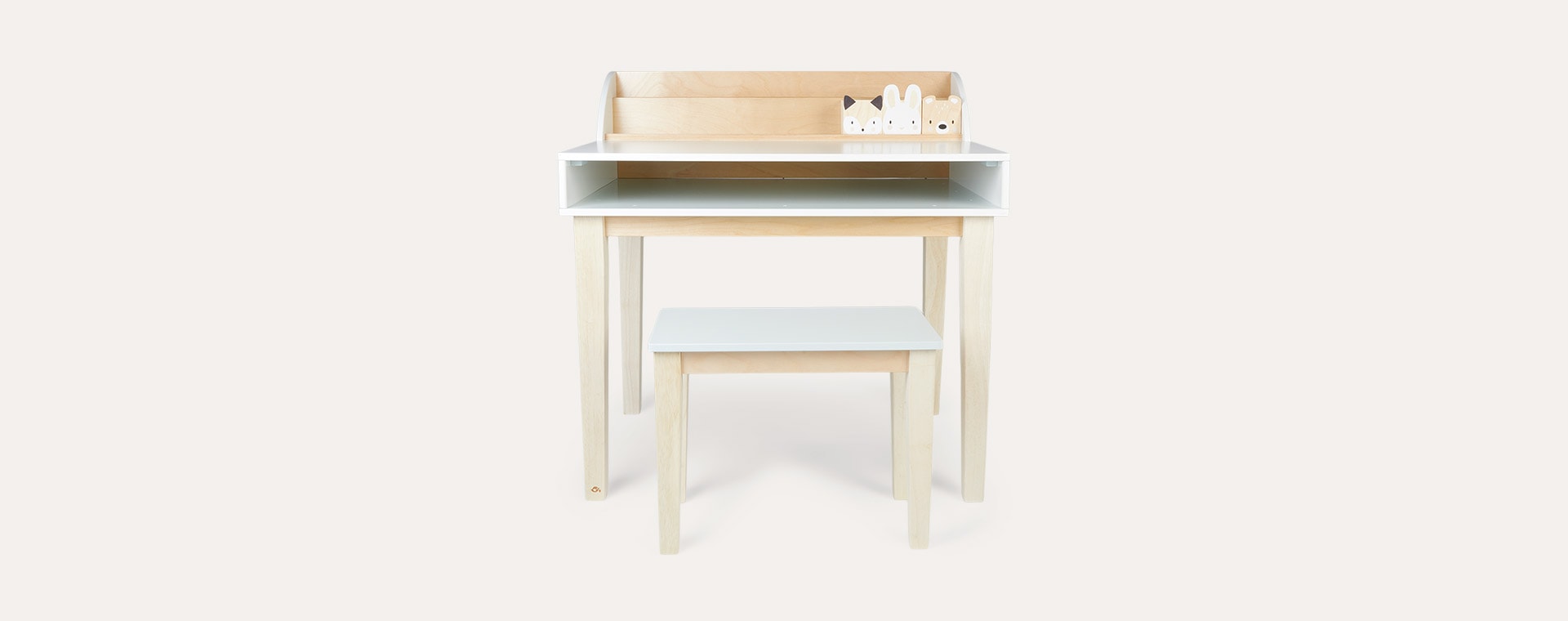 White Tender Leaf Toys Desk and Chair