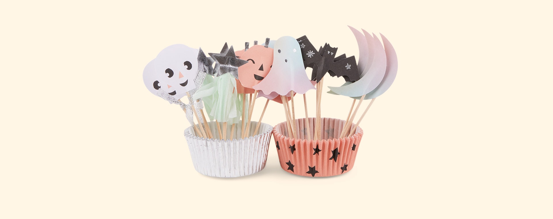 Multi Meri Meri Pastel Halloween Cupcake Kit
