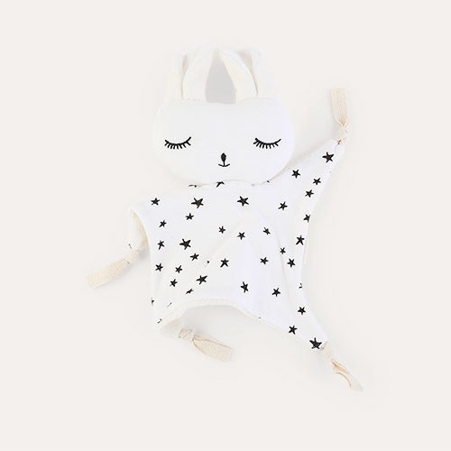 White - Stars Wee Gallery Cuddle Bunny