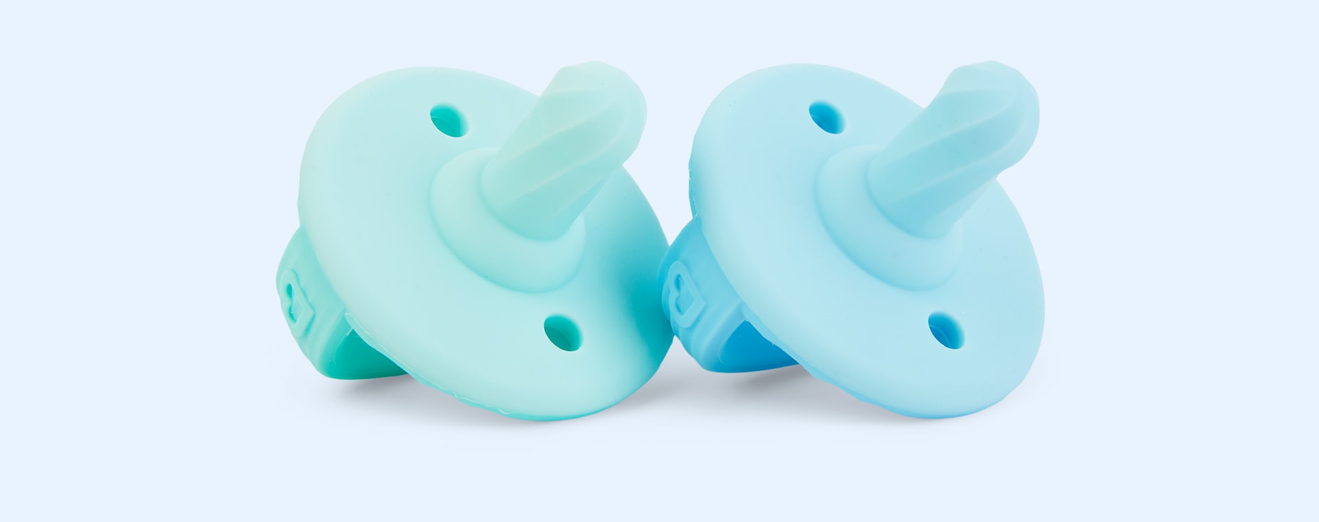 Blue/Green Munchkin 2-Pack Sili-Soothe & Teethe Pacifiers & Teethers