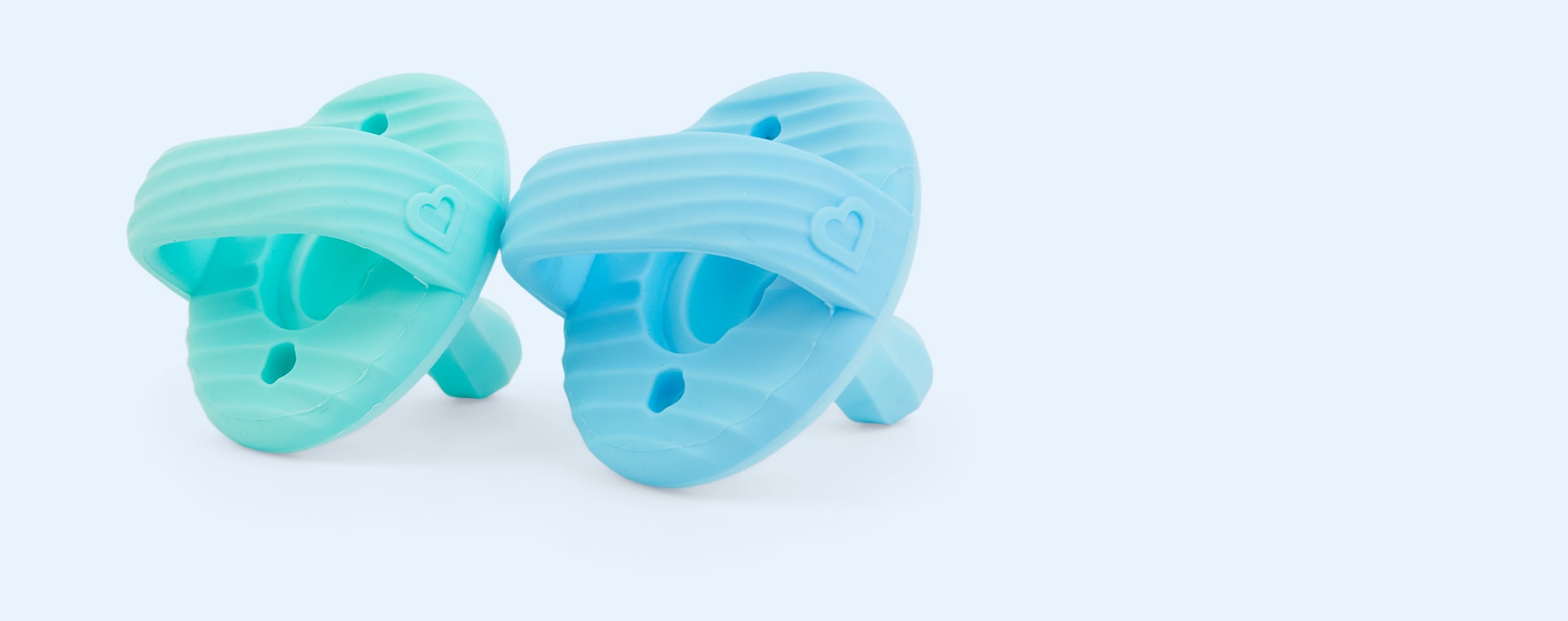 Blue/Green Munchkin 2-Pack Sili-Soothe & Teethe Pacifiers & Teethers