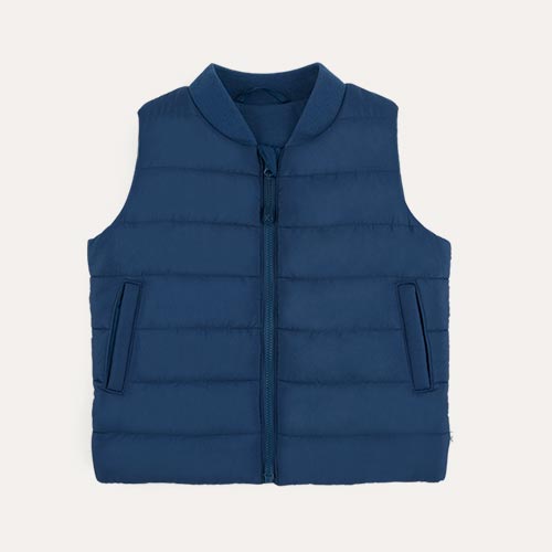 Midnight KIDLY Label Recycled Padded Gilet