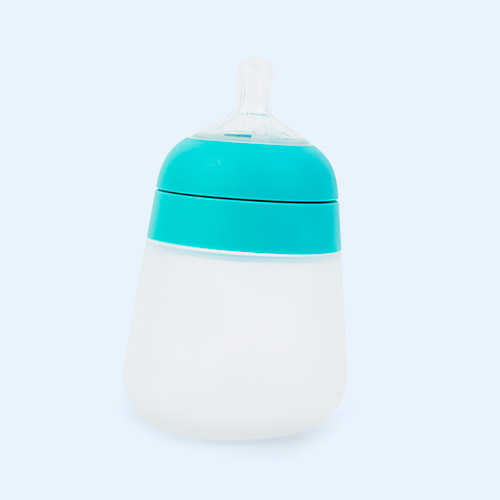 Teal nanobébé Flexy Silicone Baby Bottle