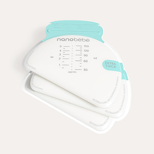 Clear nanobébé 50 Breast Milk Storage Bags
