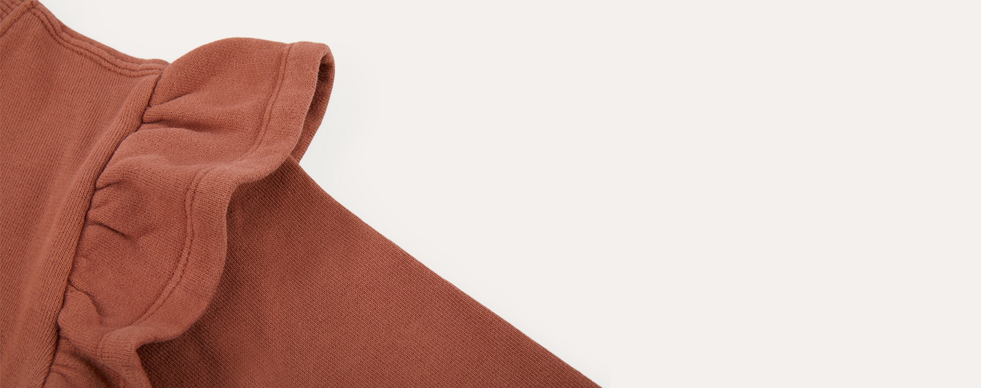 Copper KIDLY Label Sweatshirt Frill Dress