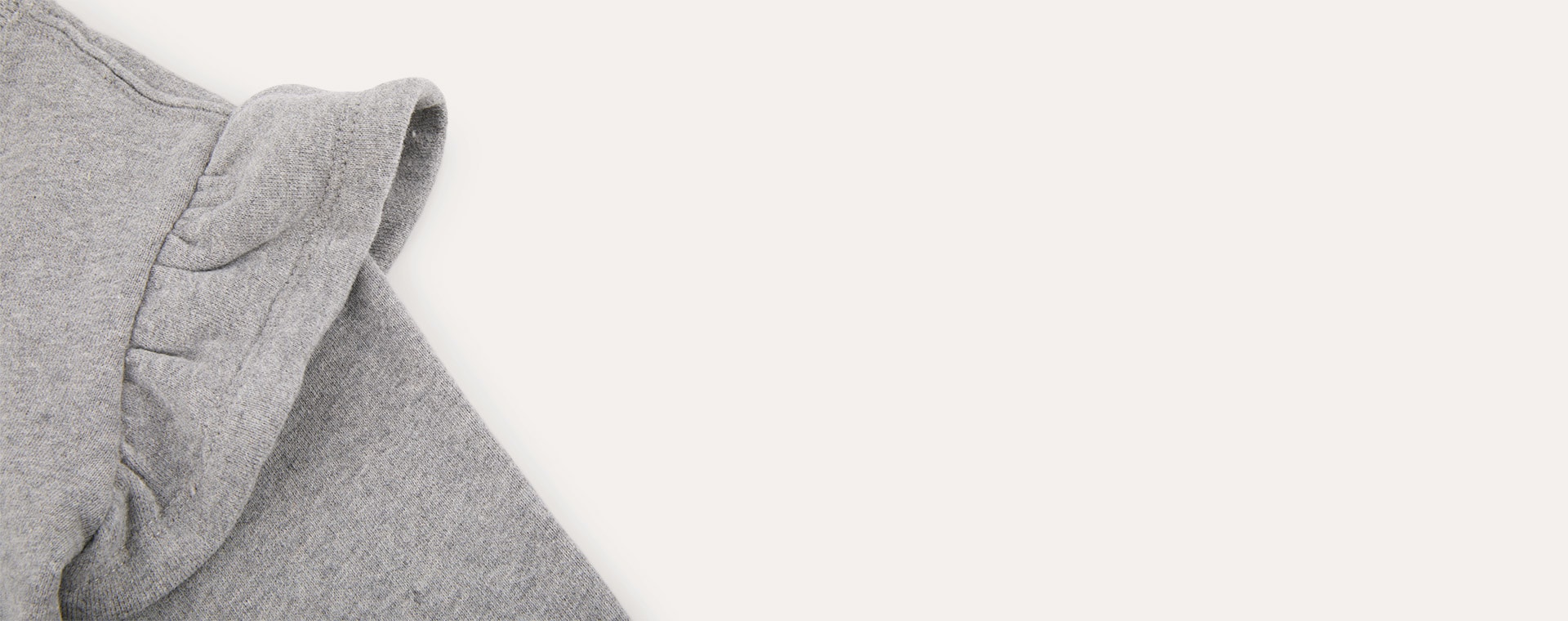 Grey Marl KIDLY Label Sweatshirt Frill Dress