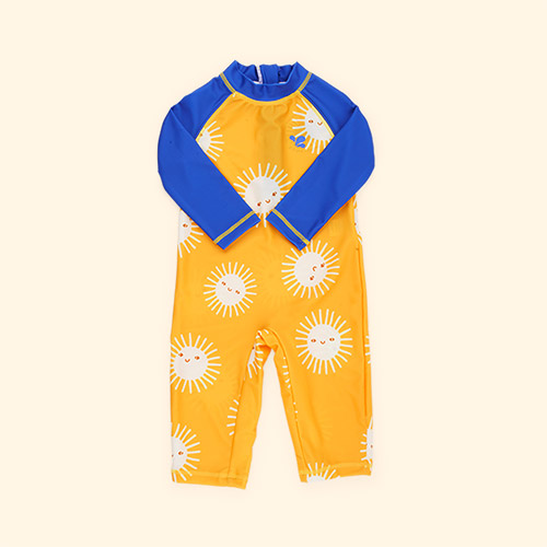 Yellow Sun Muddy Puddles UV Protective Surf Suit