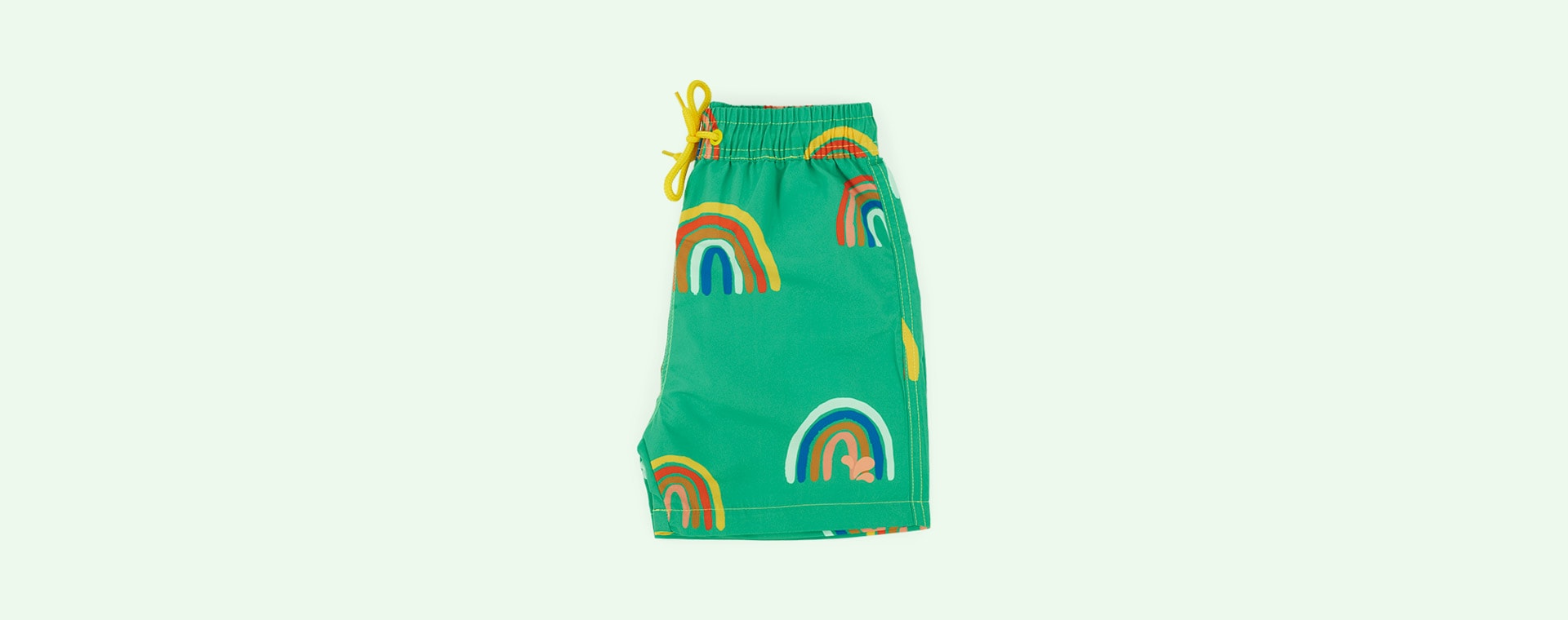 Green Rainbow Muddy Puddles UV Protective Shorts