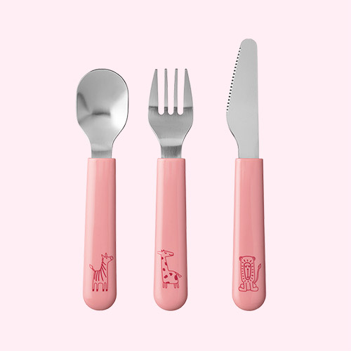 Deep Pink Mepal Cutlery Set Mio 3 Pieces