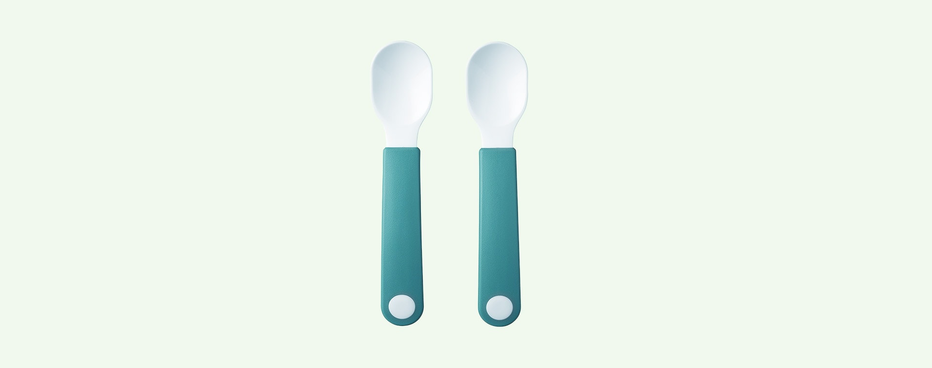 Deep Turquoise Mepal 2-Pack Trainer Spoon Set Mio